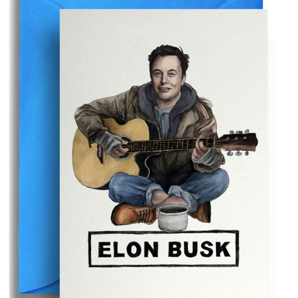 Картичка с плик  Elon Busk