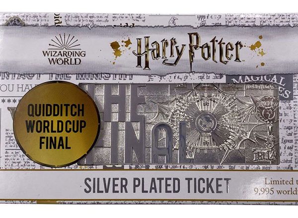 Лимитирана метална реплика на билета за финала на турнира по Quidditch
от филма Harry Potter.