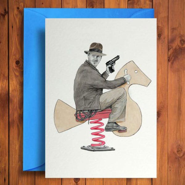 Картичка с плик Indiana Jones
