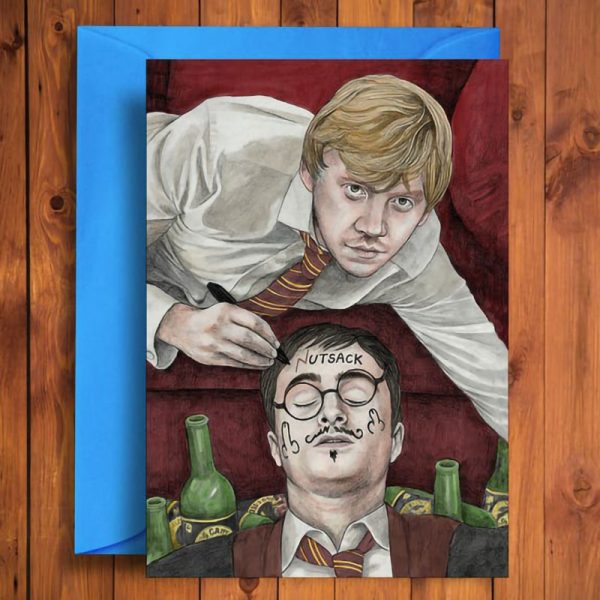 Картичка с плик Harry Potter Nutsack