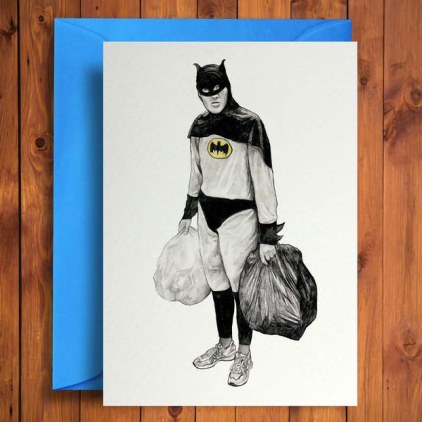 Картичка с плик Batman Bins