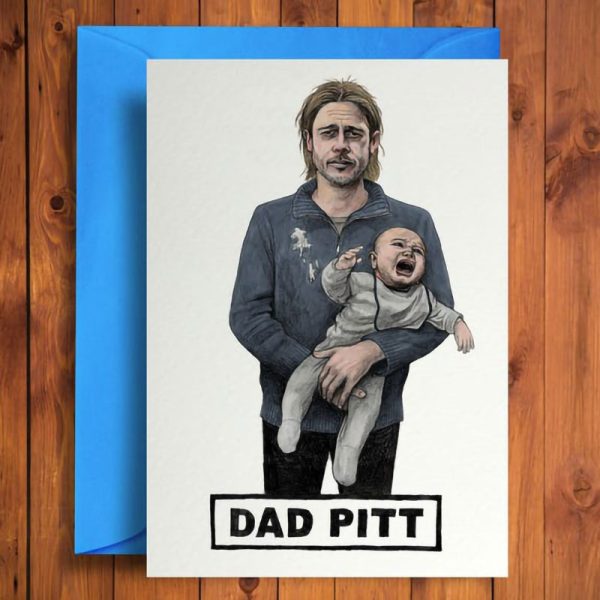 Картичка с плик Dad Pitt