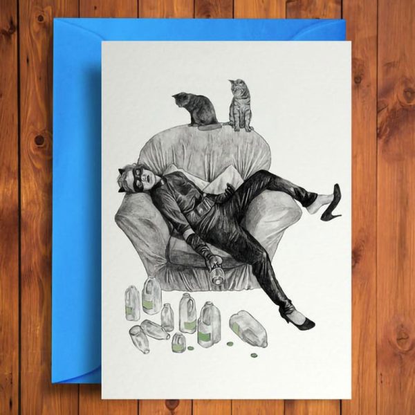 Картичка с плик Catwoman